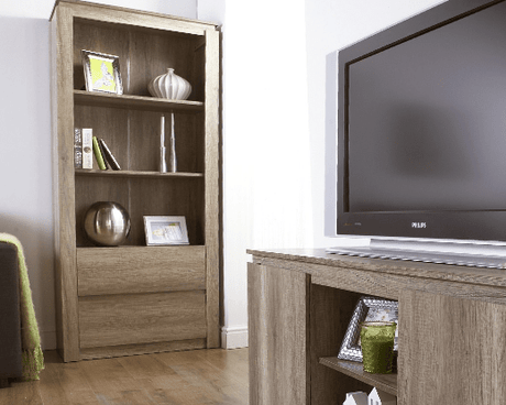 Canyon Oak 2 Drawer Bookcase - GFW