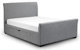 Capri Light Grey Bed Frame with 2 Drawers