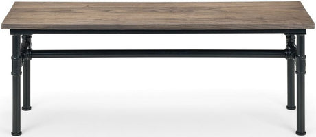 Carnegie Industrial Pipework and Wood Bench - Julian Bowen
