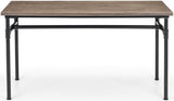 Carnegie Industrial Pipework Dining Table, Bench and 2 Luxe Chairs - Julian Bowen