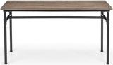 Carnegie Industrial Pipework Dining Table, Bench and 2 Luxe Chairs - Julian Bowen