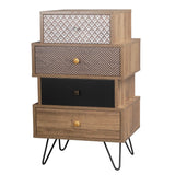 Casablanca 4 Drawer Chest with Black Hairpin Legs - LPD