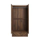 Catania Herringbone 2 Door 1 Drawer Wardrobe - GFW