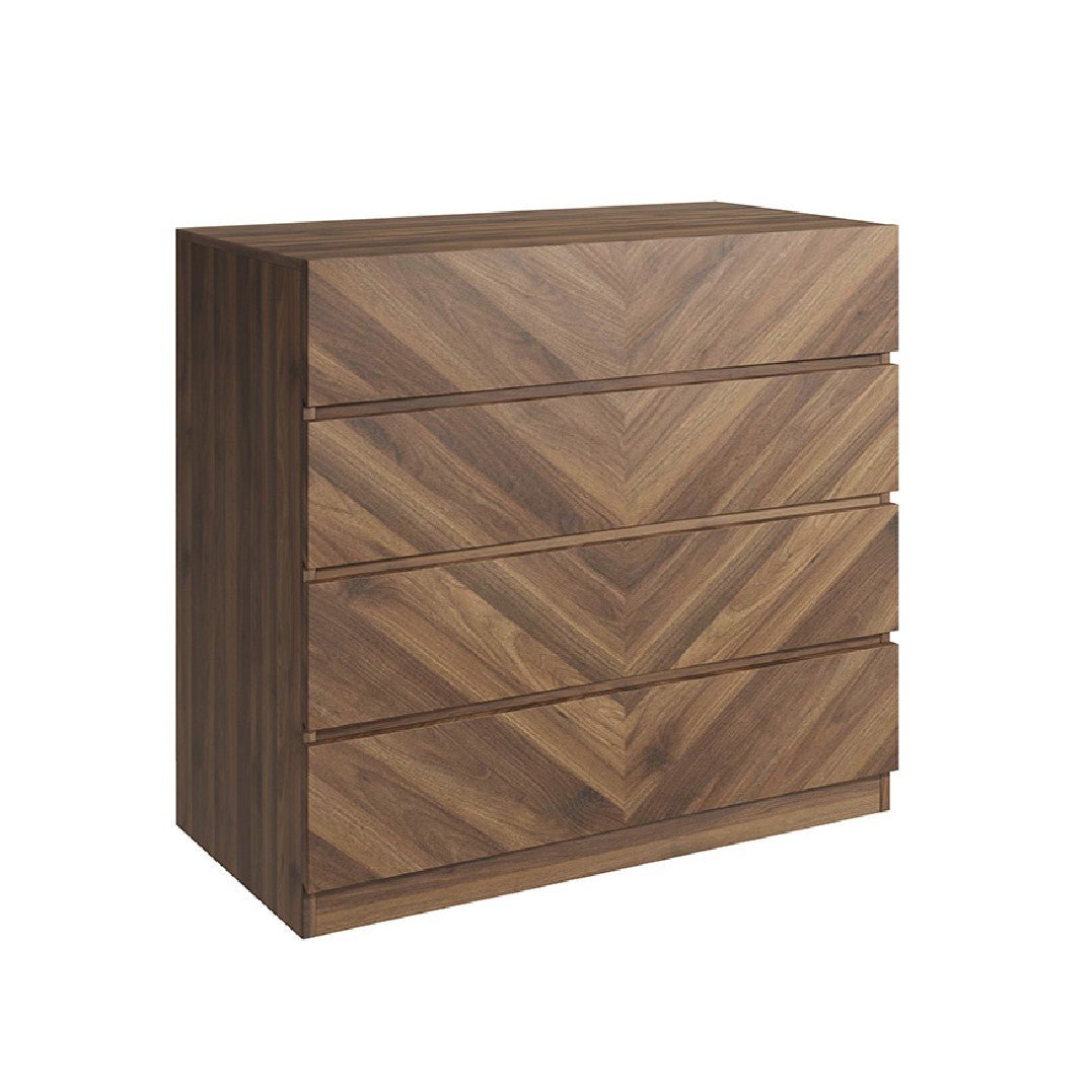 Catania Herringbone 4 Drawer Chest - GFW