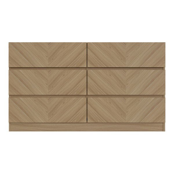 Catania Herringbone 6 Drawer Chest - GFW
