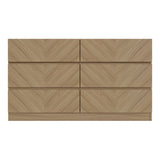 Catania Herringbone 6 Drawer Chest - GFW