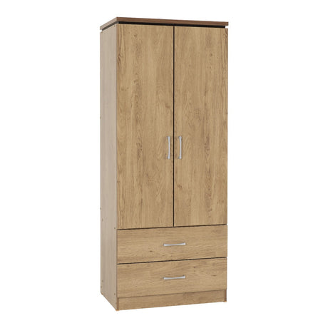 Charles 2 Door 2 Drawer Wardrobe - Seconique
