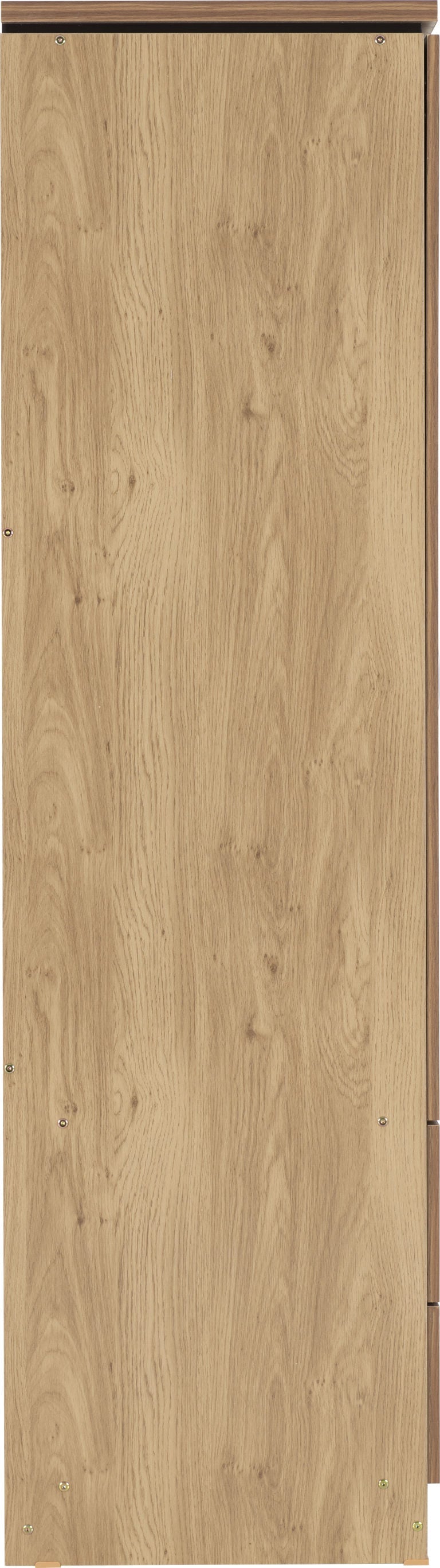 Charles 3 Door 2 Drawer Mirrored Wardrobe - Seconique