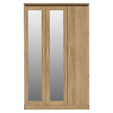 Charles 3 Door All Hanging Wardrobe - Seconique