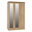 Charles 3 Door All Hanging Wardrobe - Seconique