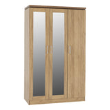 Charles 3 Door All Hanging Wardrobe - Seconique