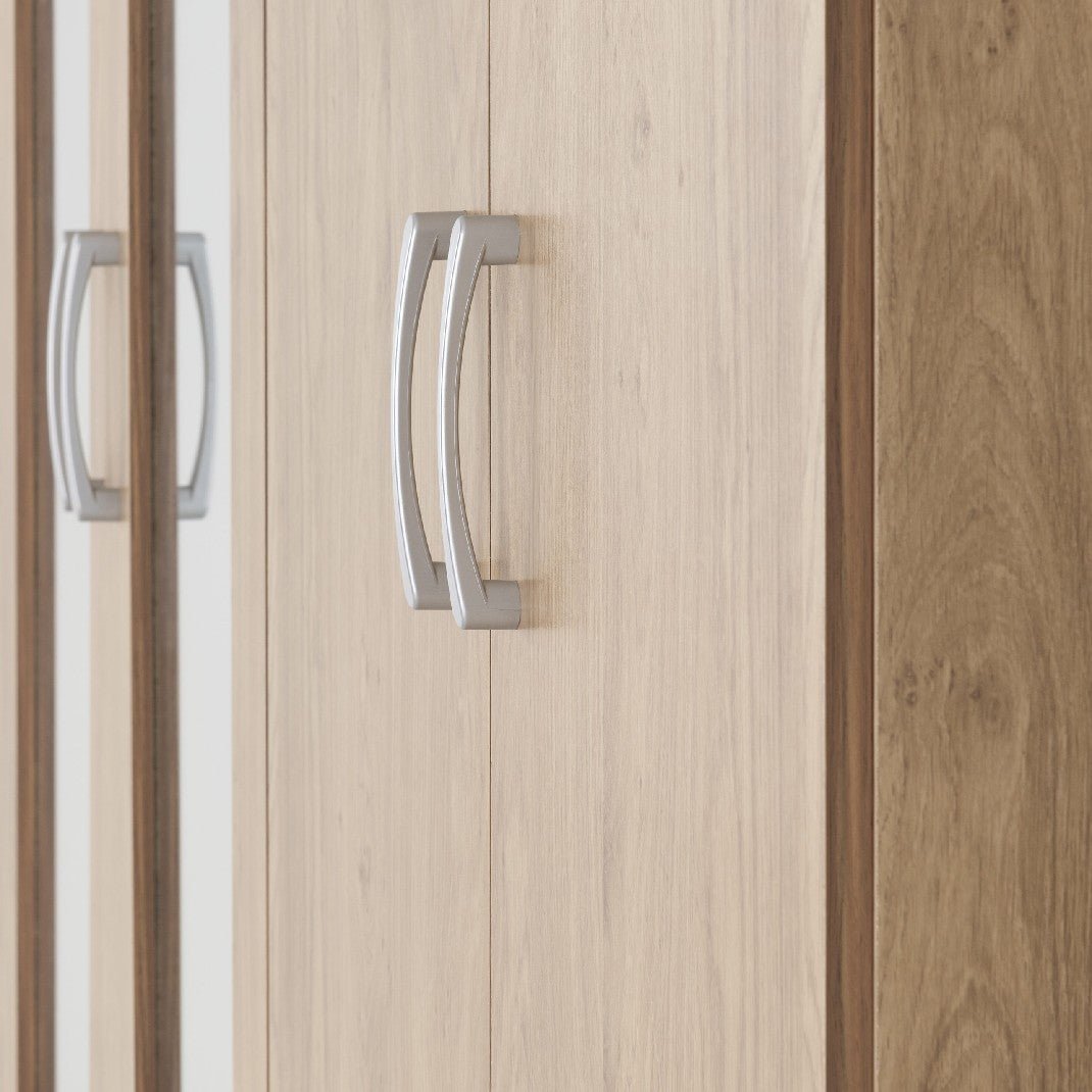 Charles 4 Door 2 Drawer Mirrored Wardrobe - Seconique