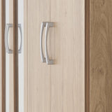 Charles 4 Door 2 Drawer Mirrored Wardrobe - Seconique