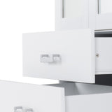 Charles 4 Door 2 Drawer Mirrored Wardrobe - Seconique