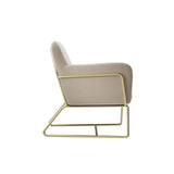 Charles Armchair With Gold Legs - LPD