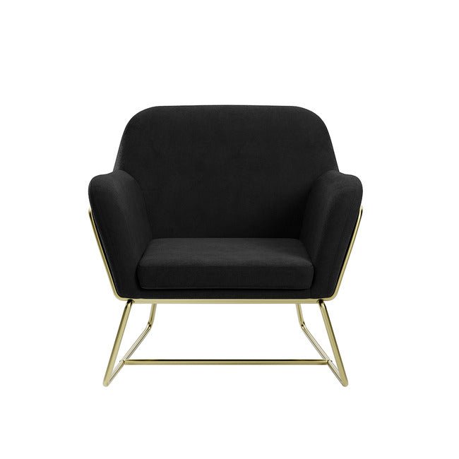 Charles Armchair With Gold Legs - LPD