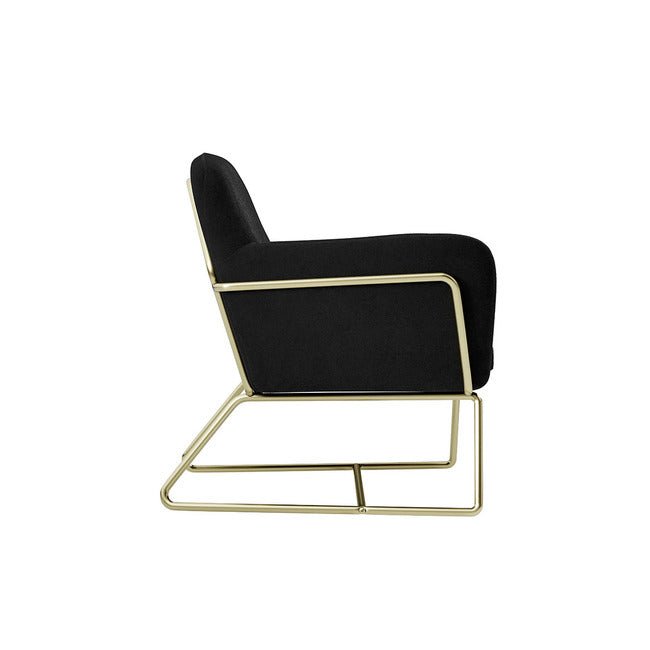 Charles Armchair With Gold Legs - LPD