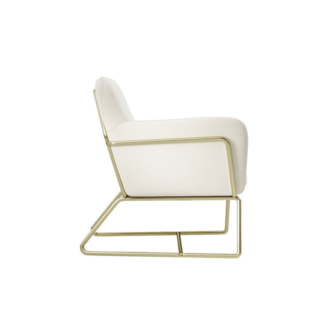 Charles Armchair With Gold Legs - LPD