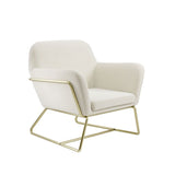 Charles Armchair With Gold Legs - LPD