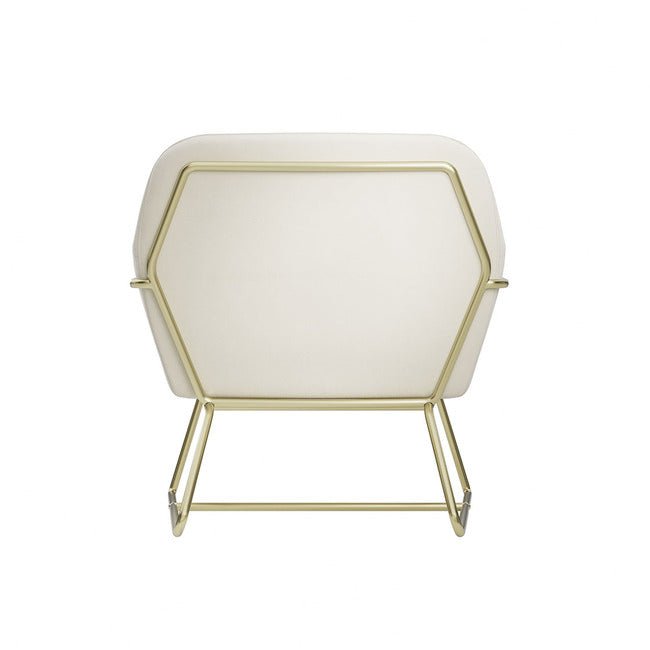 Charles Armchair With Gold Legs - LPD