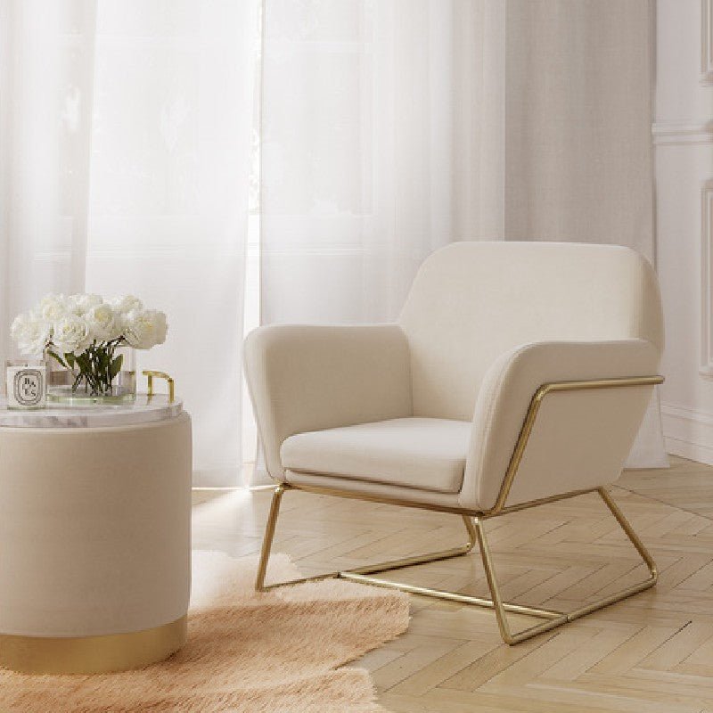 Charles Armchair With Gold Legs - LPD
