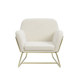 Charles Armchair With Gold Legs - LPD