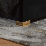 Chelsea Fabric Bed Frame with Gold Trim - Birlea