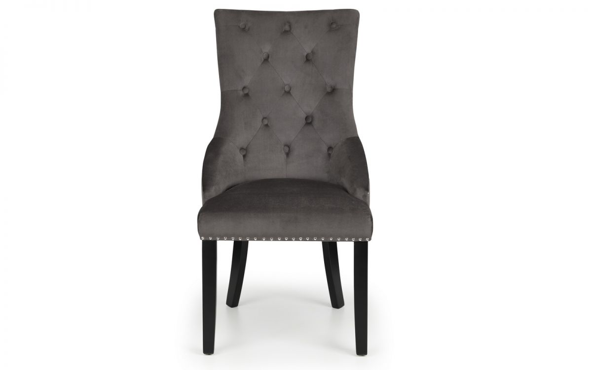 Chelsea Round Dining Table with 4 Veneto Dining Chairs - Julian Bowen