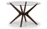 Chelsea Glass and Beech Round Dining Table