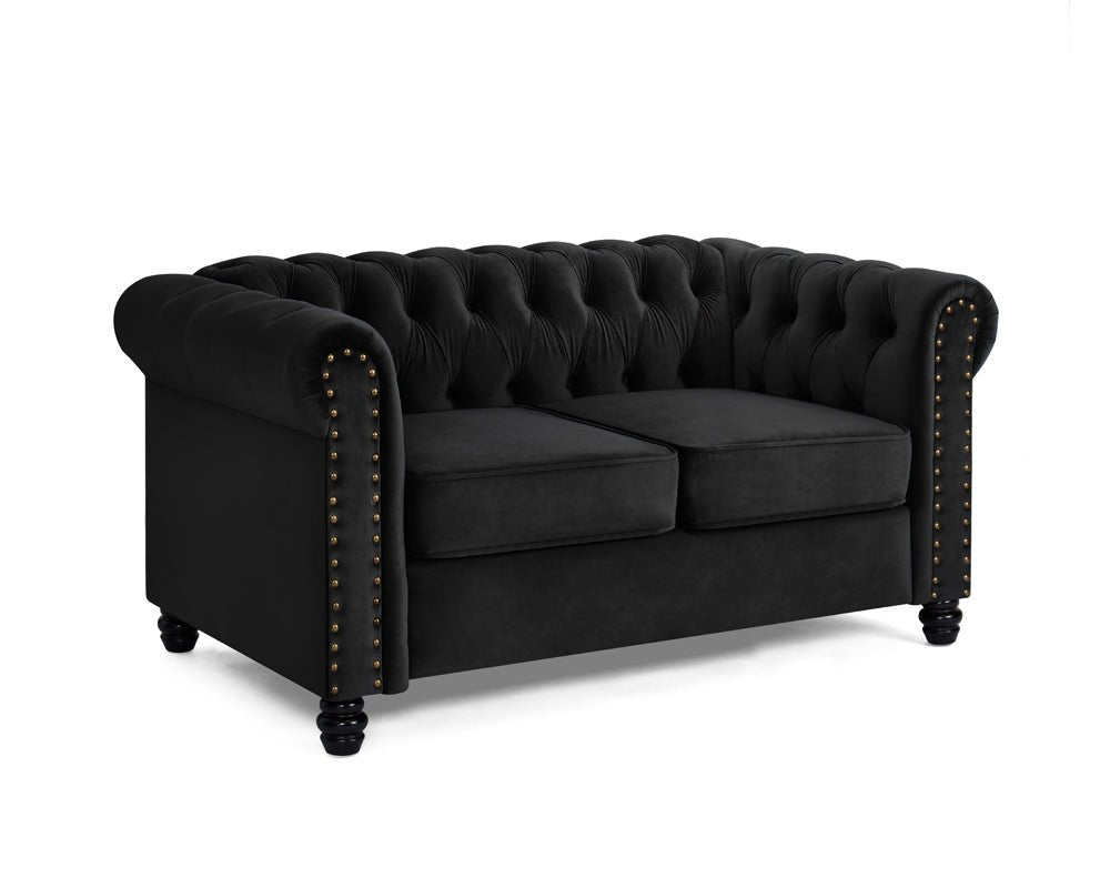 Chester Studded Velvet 2 Seater Sofa - TGC