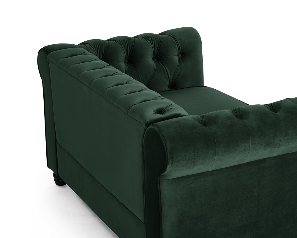 Chester Studded Velvet 2 Seater Sofa - TGC