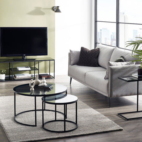 Chicago Round Nesting Coffee Tables - Julian Bowen