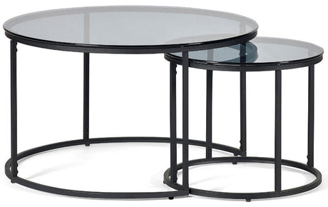 Chicago Round Nesting Coffee Tables - Julian Bowen