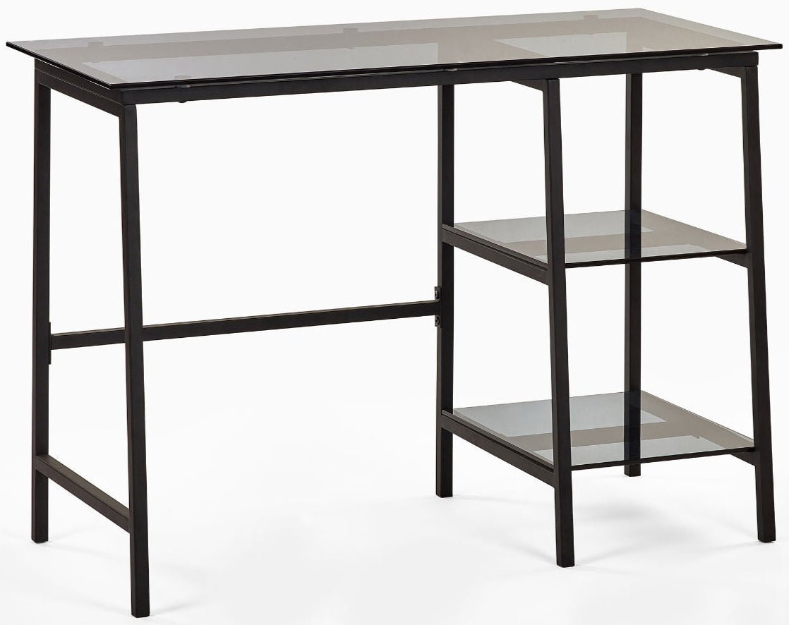 Chicago Smoked Glass Desk - Julian Bowen