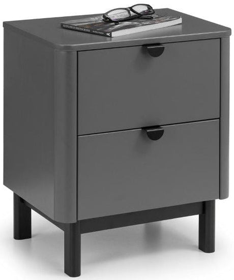 Chloe 2 Drawer Bedside - Julian Bowen