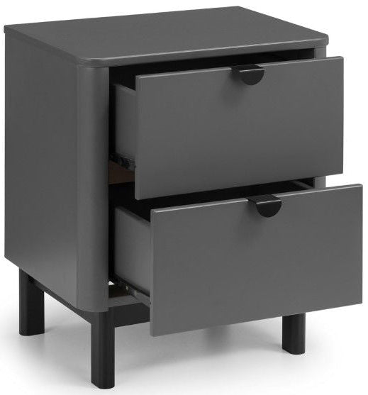 Chloe 2 Drawer Bedside - Julian Bowen