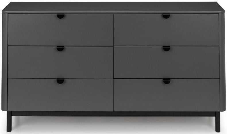 Chloe 6 Drawer Wide Chest - Julian Bowen