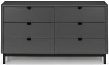 Chloe 6 Drawer Wide Chest - Julian Bowen