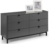 Chloe 6 Drawer Wide Chest - Julian Bowen