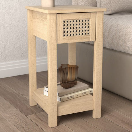 Chudleigh Oslo Oak 1 Drawer Bedside Table - GFW