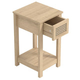 Chudleigh Oslo Oak 1 Drawer Bedside Table - GFW