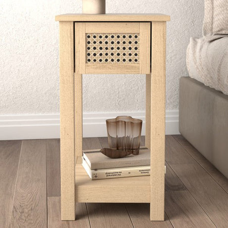 Chudleigh Oslo Oak 1 Drawer Bedside Table - GFW