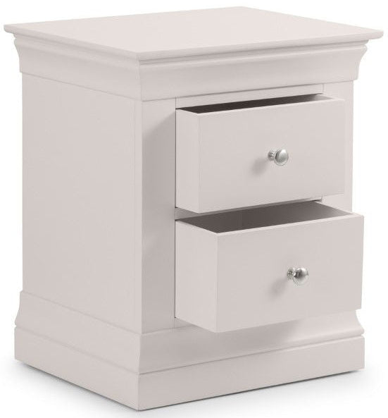 Clermont 2 Drawer Bedside - Julian Bowen
