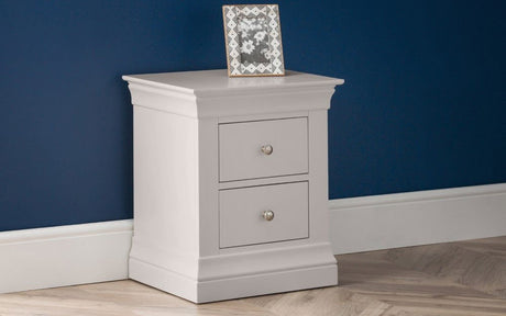 Clermont 2 Drawer Bedside - Julian Bowen