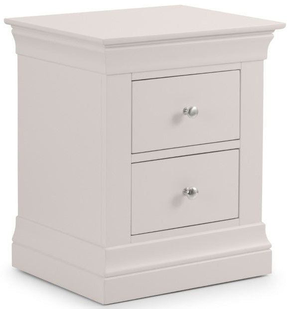 Clermont 2 Drawer Bedside - Julian Bowen