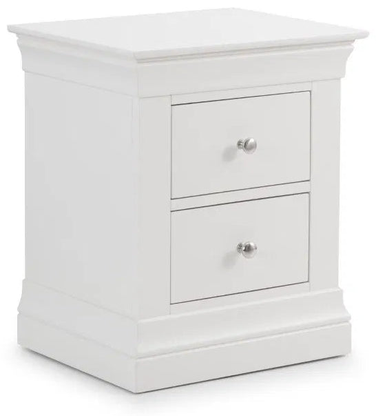 Clermont 2 Drawer Bedside Table - Julian Bowen