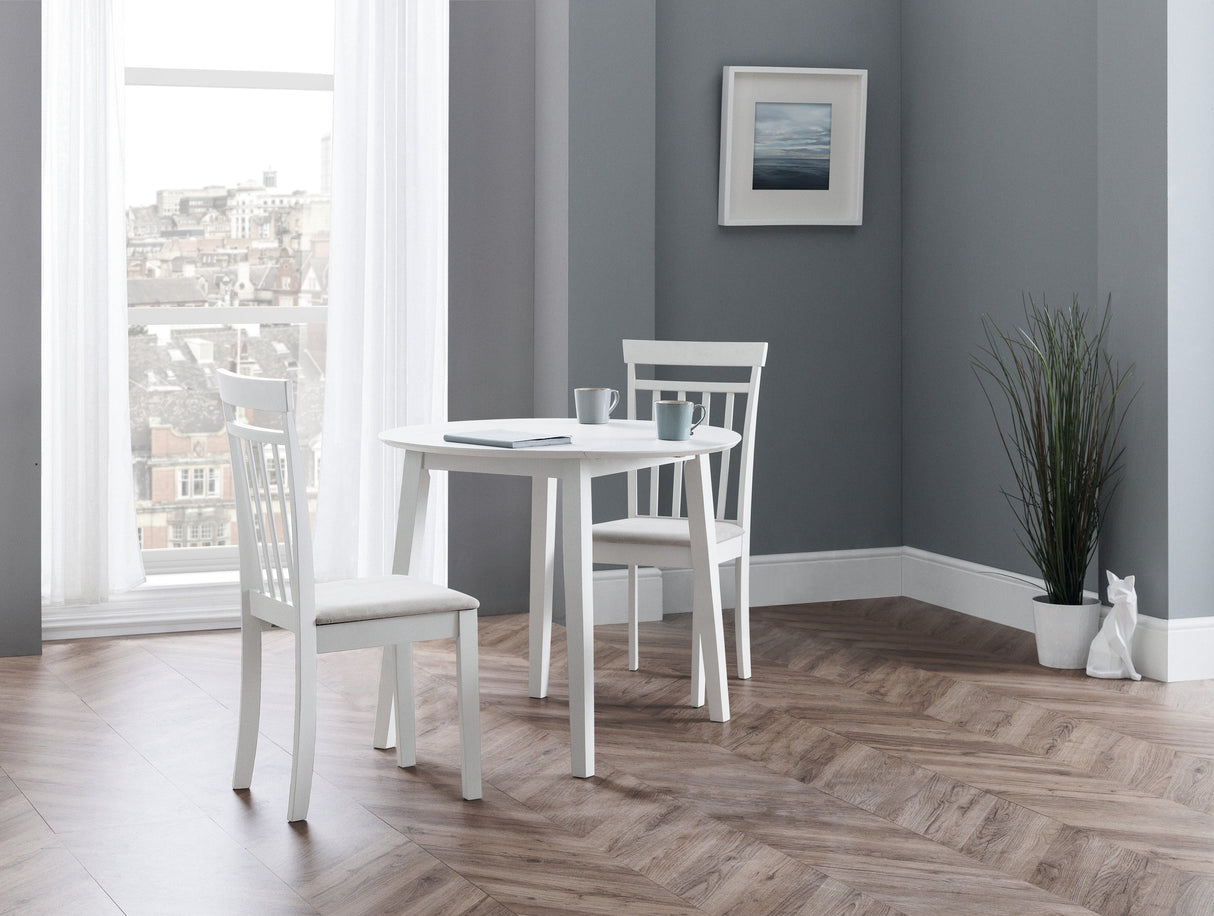 Coast Dropleaf Space Saving Table and 2 Dining Chairs - Julian Bowen