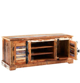 Coastal Rustic Distressed 2 Door TV Unit - Indian Hub