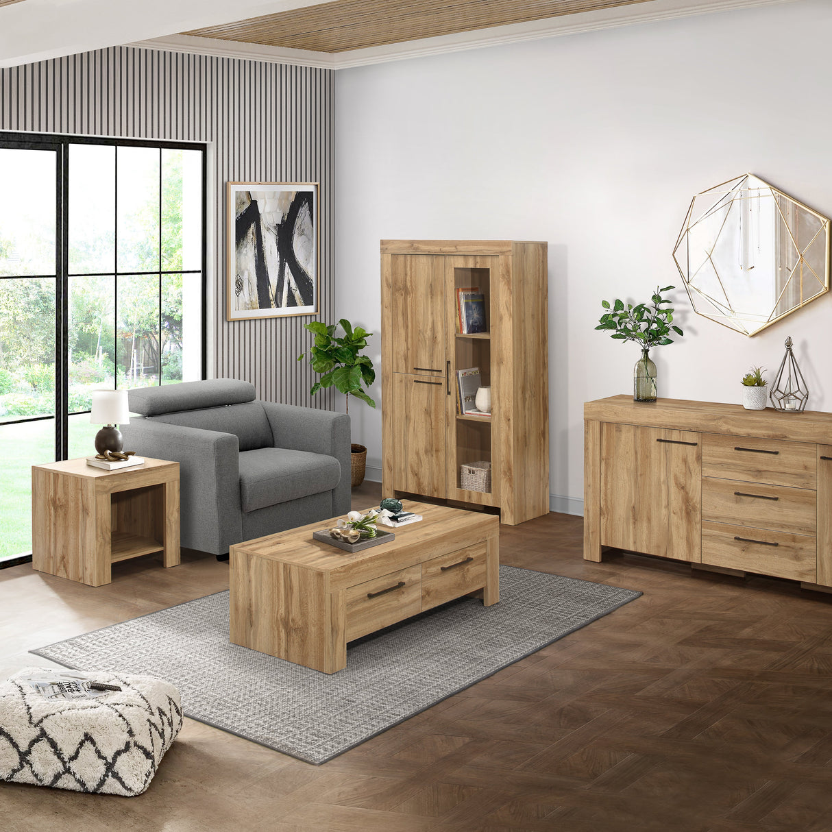 Compton 4 Drawer Coffee Table - Birlea