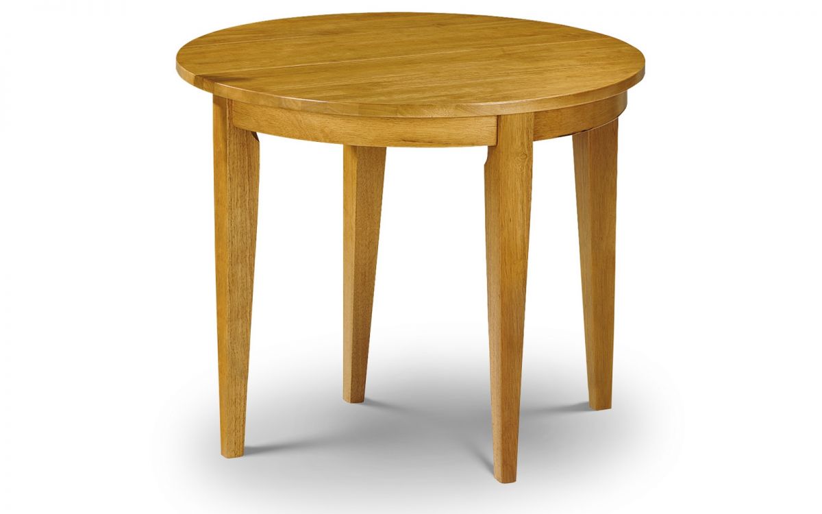 Consort Solid Wood Round Folding Half Moon Dining Table